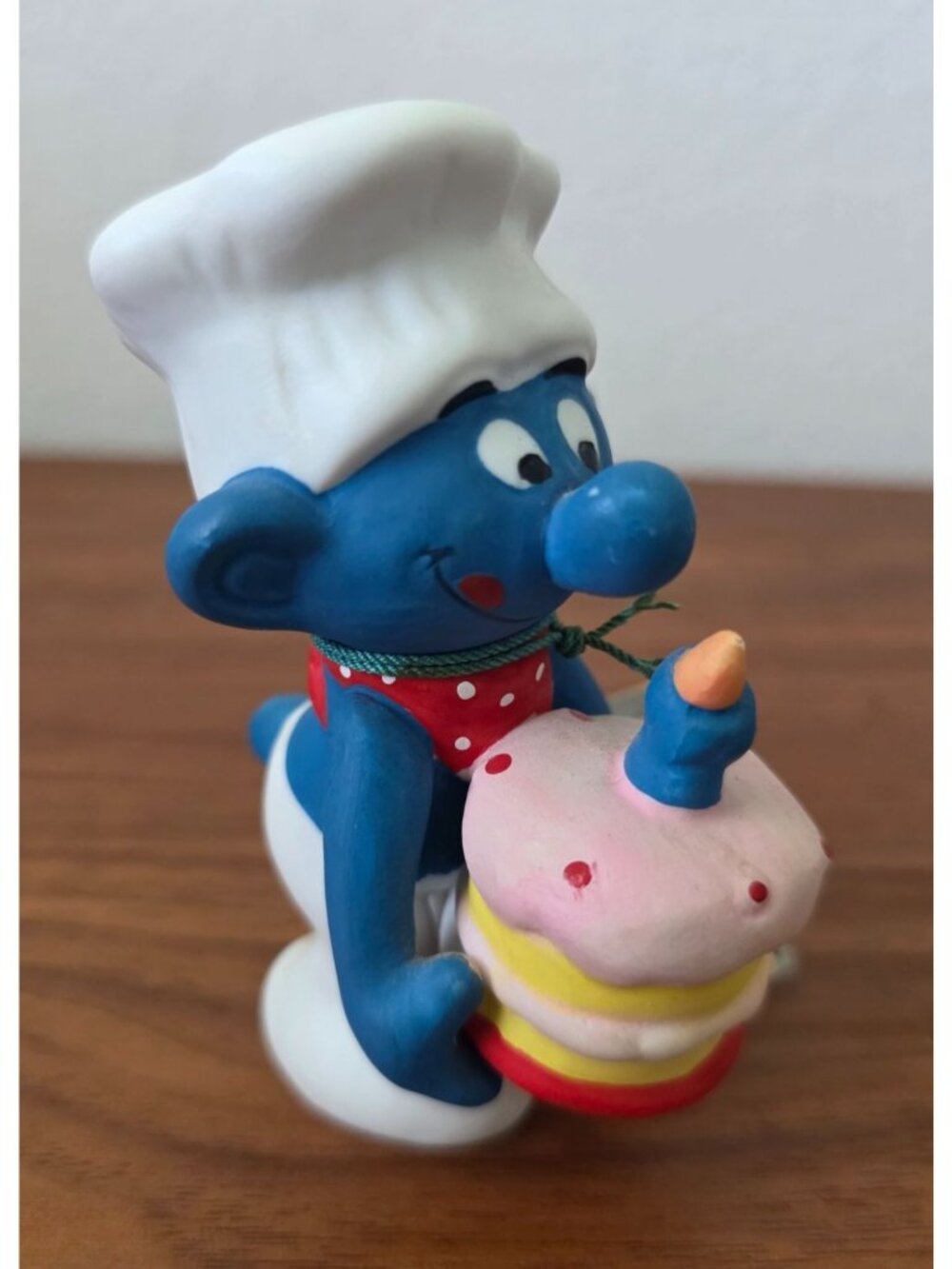 Vintage 1982 Smurf GREEDY SMURF Ceramic Wallace Berrie Collectables Figure - Picture 2 of 8